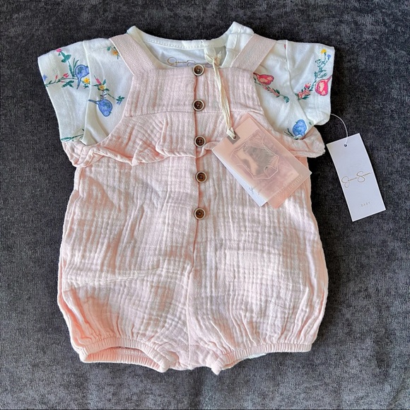 NWT Jessica Simpson Overall Bubble Outfit - Picture 1 of 12